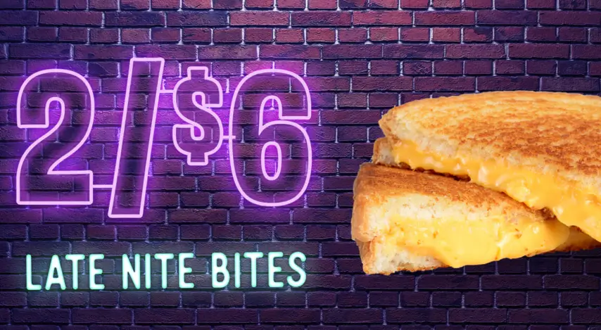 Sheetz Late nite bites menu with prices