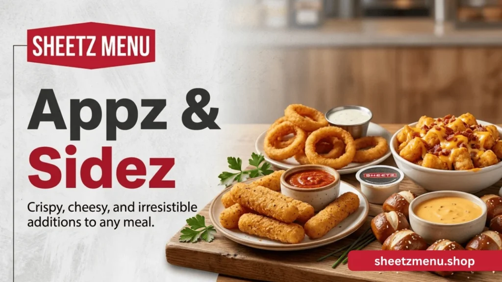 Sheetz Appz & Sidez Menu with Prices and Calories