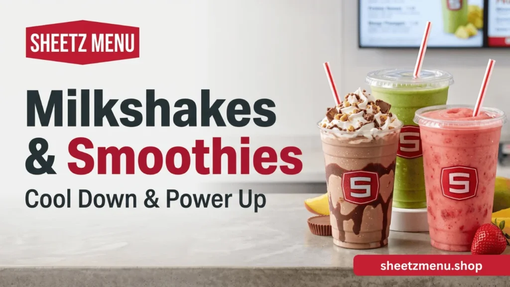 Sheetz Milkshakes & Smoothies Menu