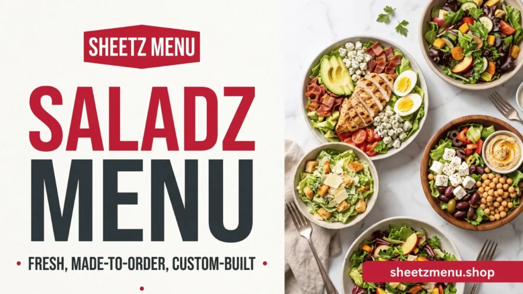 Sheetz Saladz Menu with Prices and Calories