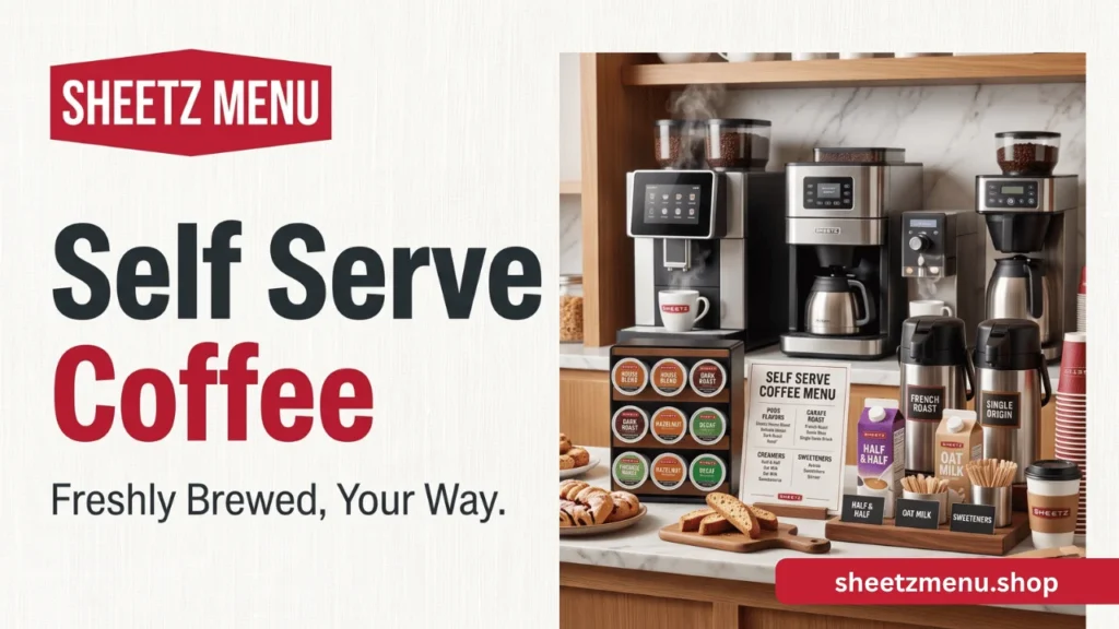 Sheetz Self Serve Coffee Menu with Prices and Calories
