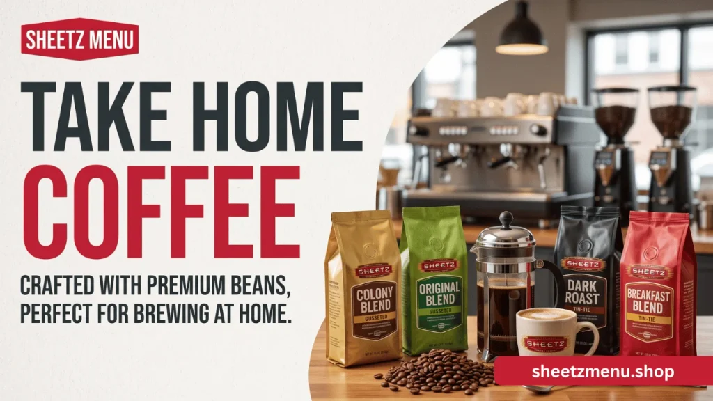 Sheetz Take Home Coffee Menu with prices and calories updated