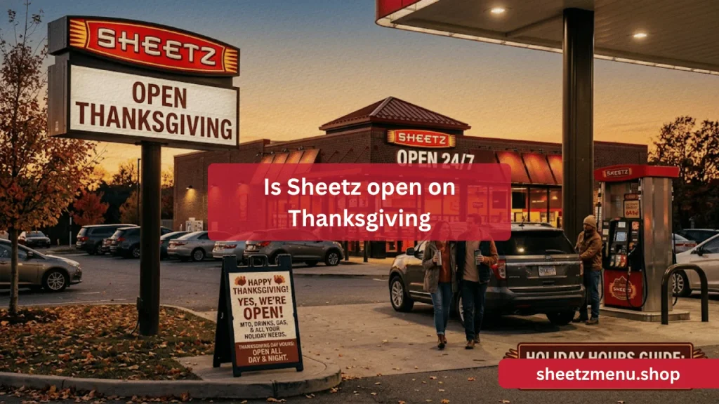Is Sheetz open on thanksgiving